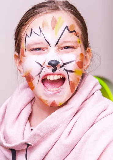 Carnival holidays 2025 Face painting for carnival at the Alphotel